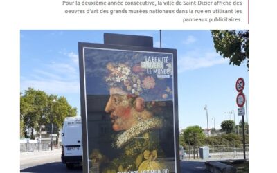 la ville de Saint-Dizier affiche des oeuvres d’art en utilisant des supports Publi Essor